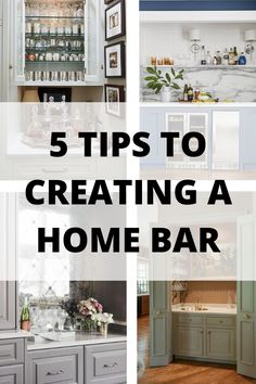 five tips to creating a home bar