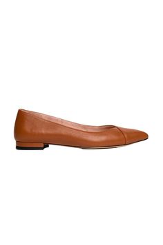 Women' Business Leather Flat - Courageous Caramel NORA GARDNER | OFFICIAL STORE for work and office Formal Almond Toe Ballet Flats, Elegant Brown Calf Leather Flats, Timeless Brown Pointed Toe Leather Shoes, Timeless Brown Leather Shoes With Pointed Toe, Timeless Brown Leather Pointed Toe Shoes, Elegant Calf Leather Flats For Fall, Elegant Brown Pointed Toe Flats For Fall, Elegant Brown Flats With Leather Sole, Classic Pointed Toe Flats For Business