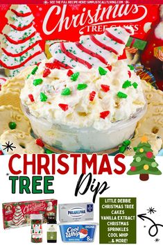 the christmas tree dip recipe is featured on this magazine's front cover, and features candy