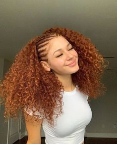 Curly Hairstyle Ideas, Dyed Curly Hair, Red Curly Hair, Ginger Hair Color, Dyed Hair Inspiration, Colored Curly Hair, Hairdos For Curly Hair, Big Chop, Curly Hair Inspiration