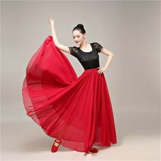 Please note this is in Asian sizing. Please check our own measurements carefully before making a purchase.  2 Layers Chiffon Spanish Flamenco Modern Dance Swing Skirts Dancewear Sexy Women Photos may slightly different from actual item's color due to the lighting during photo shooting or the monitor's display.  Due to manual measurement, it allows 1 to 3CM discrepancy.  This item is for one skirt only and excludes all the accessories.  Material: polyester,chiffon Size: one size  Length: 90 cm/35 Fitted Chiffon Tulle Skirt, Fitted Chiffon Skirt For Dance, Elegant Spring Dance Skirt, Full Length Skirt For Dance, Elegant Skirt For Spring Dance, Black Dance Skirt For Dancewear, Ballet Style Party Skirt For Summer, Summer Party Ballet Skirt, Red Tiered Skirt For Dance