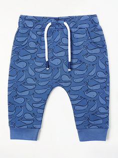 John Lewis & Partners Baby Whale Joggers, Blue. Ocean themed kids clothing, under the sea Toddler Snowsuit, Baby Whale, Toddler Jacket, Toddler Leggings, Toddler Pajamas, Toddler Tops, Toddler Accessories, Toddler Socks, Trousers Jeans