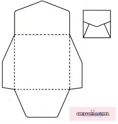 an envelope is cut out and ready to be used as a paper crafting project