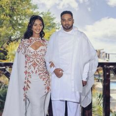 Couples' Wedding Cloth Habesha Wedding Dress Couples' Habesha Cloth Habesha Kemis Zuria Habesha Cloth for Couples ሀበሻ ቀሚስ ሀበሻ ልብስ Habesha Wedding Dress, Ethiopian Wedding Dress, Habesha Wedding, Ethiopian Wedding, Ethiopian Dress, Habesha Kemis, African Fashion Skirts, Joyous Celebration, Handwoven Fabric