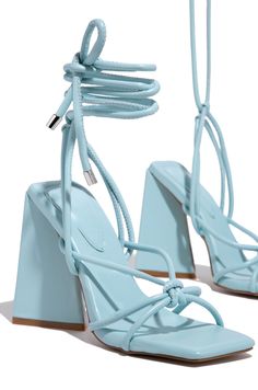 Triangle Heels, Light Blue Heels, Prom 2022, Single Sole Heels, Trending Heels, Heels Aesthetic, Dr Closet, Trendy Heels, Blue Heels