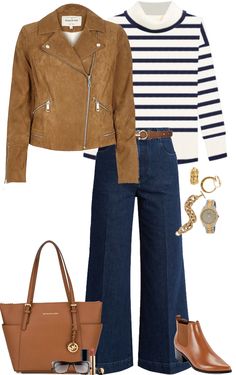 From my Stylebook Looks Casual Realtor Outfits, Brunch Outfit Ideas Fall, Blazer Style Women, Classic Fashion Looks, Looks Jeans, Women Inspiration, Stylish Outfits For Women Over 50, Mode Tips, Blazer Style