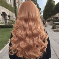 #hair #strawberryblonde Ginger Hair Blonde Eyebrows, Strawberry Caramel Hair, Blond Strawberry Hair, Brown Peach Hair, Strawberry Champagne Hair, Coral Beige Hair, Strawberry Hair Color Red, Faded Copper Hair, Rose Gold Strawberry Blonde Hair