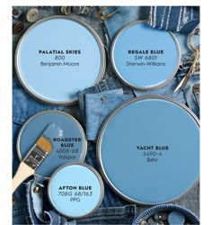 some paint colors are being used to create the perfect denim color scheme for your jeans