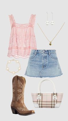 Cowgirl Style Outfits, Country Style Outfits, Cute Country Outfits, Nashville Outfits, Rodeo Outfits, Western Style Outfits, Country Concert Outfit, Country Concert, Cowgirl Outfits