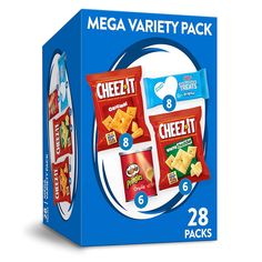 the mega variety pack includes cheetot and crackers