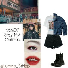 a collage of photos with the words kahle / stay my outfit 6