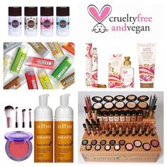 1⃣  LAVANILA Deodorant.  2⃣  Hurraw Lip Balm (Beeswax free lip balm!)  3⃣  Pacifica Perfume and Lotions (most brands vegan- read the back.)  4⃣  Too Faced Teddy Bear Hair Brush Set ( All synthetic- no animal hairs used.)  5⃣  Urban Decay Cheek Tint. Vegan + Cruelty Free (All of their products are cruelty free, but look for the Marley Paw print to see which of their products are vegan.)  6⃣  Alba Botanical Shave Foam    7⃣  Gabriel Cosmetics (Vegan and cruelty/paraben Free) Irish Dragon, Teddy Bear Hair, Pacifica Perfume, Mermaid Eyes, It Cosmetics Concealer, Bronze Dragon, Hair Brush Set, Eye Brushes Set, Vegan Shopping