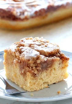 a piece of cake sitting on top of a white plate