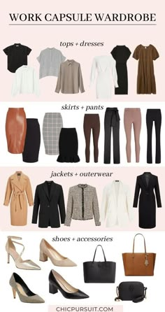 Work Capsule Wardrobe, Workwear Capsule, Capsule Wardrobe Women, Work Capsule, Look Office, Casual Work Outfits Women, Capsule Wardrobe Work, Fashion Capsule Wardrobe, Professional Outfits Women