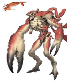 an image of a creature with claws and claws