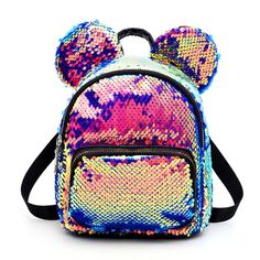 Mini School Bag, Hoverboard Girl, Mini Mouse Ears, Pretty Backpacks, Lady Cartoon, Disney Bags Backpacks, Backpack Fashion