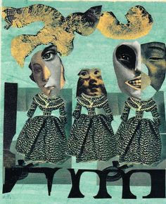 an image of three women with masks on their heads