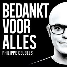 a black and white photo of a man wearing glasses with the words bedakt voor alles on it