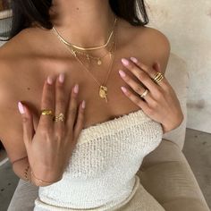 The Holy Grail Necklace – TBJ Elegant Gold Accessories, Gold Jewelry Combo, Gold Cross Necklace Stack, European Summer Jewellery, Nails For Gold Jewelry, Gold Jewelry Stack Necklace, Cross Necklace Stack, Silver And Gold Jewelry Mixing, Gold Jewelry Outfit