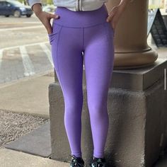 This Must-Have Legging Is Made From Our Buttery Soft Spacedye, Featuring A High Rise, Midi Length And Pockets At The Hip. Keep Your Look (And Things) Together With This New Addition. Features 87% Polyester, 13% Lycra Uv Protection Ultra Soft 4-Way Stretch Moisture Wicking Wash + Dry Amethyst Color, Beyond Yoga, Midi Length, Yoga Pants, Uv Protection, Moisture Wicking, Pant Jumpsuit, Must Haves, High Rise