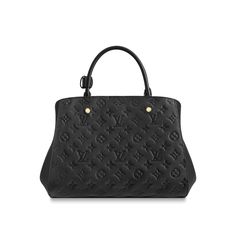 Sac Montaigne MM Cuir Monogram Empreinte - Sacs à main de luxe Femme | LOUIS VUITTON Louis Vuitton Montaigne, Black Louis Vuitton, Mm Monogram, Louis Vuitton Official, Business Bag, Chic Handbags, Timeless Handbag, Black Handbags, Handbag Backpack