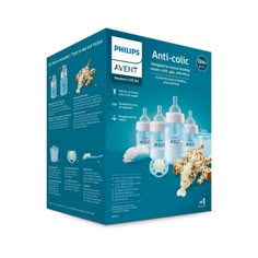 the philips anti - colic baby bottle is shown in front of an advert