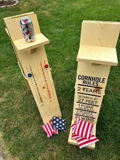 Enhance your cornhole play experience with our handmade wooden scoring stand! This multifunctional stand not only keeps track of the score but also holds your bags and drinks, making your game more organized and enjoyable. Features: Scoring stand to keep track of the game Bag holder for easy access to your cornhole bags Drink holder to keep your beverages within reach Design: Sturdy and stylish, perfect for any cornhole setup Usage: Ideal for backyard games, tailgates, and tournaments Make your Backyard Games Diy, Cornhole Rules, Cornhole Scoreboard, Outdoor Yard Games, Cornhole Boards Designs, Picnic Games, Make Your Own Game, Diy Yard Games, Corn Hole Diy