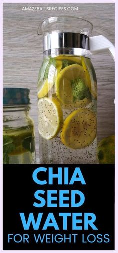 a jar filled with sliced lemons and cucumber next to a mason jar