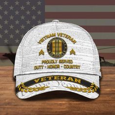 Personalized Proudly Served Vietnam Veteran Classic Cap, Duty Honor Country Proud Veteran Hat, Cap For  Veteran, US Military Gift For Men Product details - Constructed with 100% premium polyester that's lightweight for maximum comfort and breathability. - 7-Panel design with eyelets for adjustable fit. - Perfect for outdoor activities and sports. If you have any questions, please contact us via Etsy message, we are always happy to help you! Best Night Light, Veteran Hats, Us Military, Military Gifts, Vietnam Veterans, Trucker Cap, Vietnam, Mens Gifts, Caps Hats