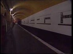 an empty subway station with no people in it