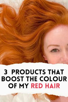 I'm a natural redhead, but time has faded the colour, leaving me as more of a strawberry blonde. Here are three products I swear by to boost my colour and give me my vibrant ginger/bright copper hair back, without having to resort to harsh chemical dyes... Red Hair Faded Into Blonde, Copper Hair On Pale Skin, Red Hair Gloss, Natural Red Hair Dye, Red Hair Fade, Red Hair Cuts, Bright Copper Hair, Red Hair Ideas