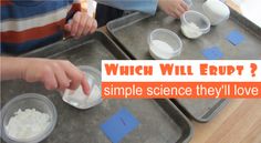 two people are making donuts on trays with the words which will be simple science that?