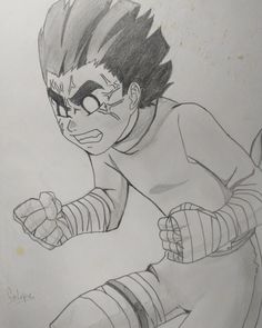 a pencil drawing of a boy with glasses on his face and arm outstretched, in front of