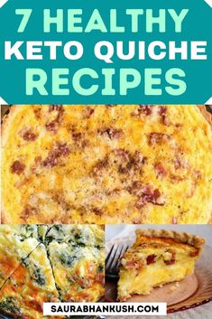 Healthy Low Carb Breakfast Ideas, Healthy High Carb Foods, Keto Quiche Recipes, Low Carb Breakfast Ideas, Carb Breakfast Ideas, Keto Lunch Recipes, Low Carb Quiche