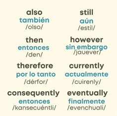 some type of words that are in different languages