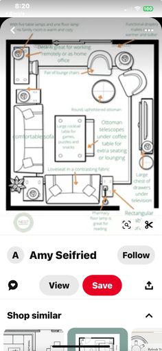 the floor plan for an apartment is shown in black and white, with red arrows pointing to