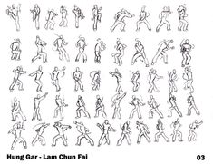 an image of people doing different poses in various positions, including the arms and legs