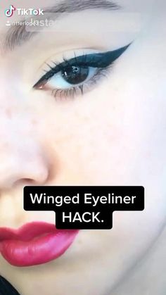 Eye Wings, Makeup Skincare Routine, How To Do Winged Eyeliner, Winged Liner Makeup, Eye Makeup For Hooded Eyes, Winged Eyeliner Makeup, Easy Winged Eyeliner, Eyeshadow For Green Eyes, Makeup Hacks Videos