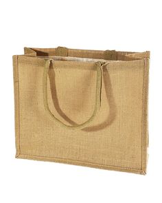 a jute bag on a white background with no image to describe, it's not for sale