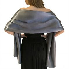 11 COLORS: Black, Champagne, Blue, Dark Green, Fuchsia, Gray, Light , Dark Blue, , White, Wine Red. FEATURES: This plus size satin wrap shawl can be worn long, doubled, wrapped or . Great gifts for bridemaids, teen girls and ladies. MATERIAL & SIZE: soft satin. Extra Large shawl: 94.5 INCH*26 INCH (240*70cm). Oversized wraps. OCCASIONS: These formal stylish satin wraps will be prefect for bridal wear, prom gown, wedding party, evening wear, prom, formal party and other special occasions. Tips: H Bridal Shawl, Bridal Wrap, Branded Scarves, Satin Evening Dresses, Wedding Shawl, Scarf Dress, Wrap Shawl, Women Shawl, Wedding Party Dresses