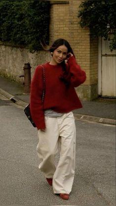 Neue Outfits, Looks Street Style, Outfit Trends, Mode Inspo, Outfit Inspo Fall, Mode Inspiration, White Pants