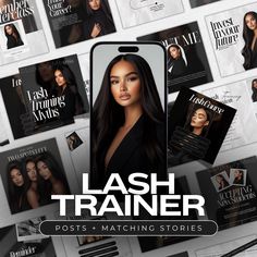 Lash Trainer Instagram Templates | Lash Tech Social Media Posts | Lash Masterclass Flyer | Lash Artist Posts | Lash Training Templates Insta 😍Elevate your social media presence with these professionally designed Instagram templates, perfect for lash trainers and beauty educators! Whether you're promoting courses, sharing tips, or showcasing client results, these customizable Canva templates will help you stand out and attract more clients. ✨What You'll Receive: 😍40 Post Templates (1080px x 108 Lashes Instagram Post, Brand Launch Instagram Post, Lash Flyer Design, Lash Artist Social Media, Lash Artist Ig Feed, Lash Tech Ig Feed, Lash Models Needed Instagram Post, Lash Tech Instagram Templates, Masterclass Flyer