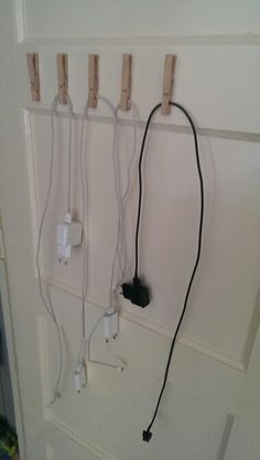 an electrical outlet in the wall with wires attached to it and plugged into each other