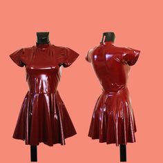 📌✂Please contact me if you would like a custom made dress for your size with your measurements for an extra charge of £12.00. 📌Please Contact me before purchase with you measurements! 💋Hand Made with Love💋 Item Specifics: Style: Bodycon Dress Colour: Burgundy Fabric: Rubber Material: Vegan Leather Pattern: Plain Size: XS(6) S(8) M(10) L(12) XL(14) XXL(16) Neckline: Turtle Neck Silhouette: Bodycon Skater Dress Length: Above Knee Length Sleeve Length: Short Cuff Sleeve Occasion: Party, Evening Pink Latex Skater Pleated, Red Latex Dress Short, Red Latex Dress Plus Size, Polyester & Leather Dress, Knee-length Faux Leather Club Dress, Leather Blouse, Leather Pattern, 8 M, Skater Dress