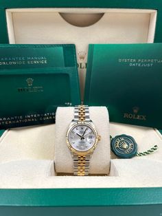 Rolex Lady-Datejust 28mm Silver Diamond Dial Two Tone Jubilee 279173 Unworn 2023 Megan Fox Pictures, Rolex Jubilee, Rolex Watches Women, Rolex Women, Bezel Bracelet, Gal Gadot Wonder Woman, Rolex Datejust, Silver Diamonds, Accessories Watches