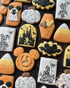 mickey mouse cookies decorated with royal icing