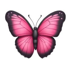 a pink butterfly flying through the air