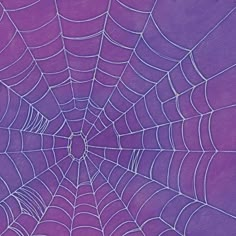 a purple spider web with white lines on it