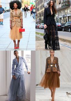 Tulle skirt, sheer skirt, blazer and maxi skirt, blazer skirt outfit Blazer And Tutu Skirt Outfit, Tulle Skirt Work Outfit, Tulle Skirt With Blazer Outfits, Tulle Skirt Blazer Outfit, Blazer With Tulle Skirt, Blazer Tulle Skirt, Tulle Skirt Outfit 2023, Blazer And Tulle Skirt Outfit, Sheer Tulle Skirt