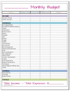 the free printable budget sheet is shown in this screenshote screen shot, which shows